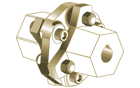 Three-dimensional drawing of a torsionally flexible coupling